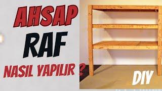 Çok Basit Kullanışlı Ahşap Kiler  Atölye Rafı Nasıl yapılır? Ahşap Garaj Rafı Yapımı ve Ölçüleri