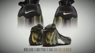 Nike Air Flightposite One METALLIC GOLD 2024 DETAILED LOOK AND PRICE