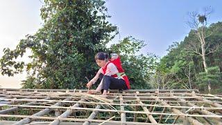 A 19-year-old single mother built a bamboo house to provide shelter for herself and her young child