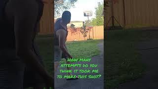 How many attempts did it take me? #shorts #trickshots #basketball #youtube #frisbee #subscribe