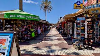 Gran Canaria Playa del Ingles Strandpromenade Juli 2019 4K