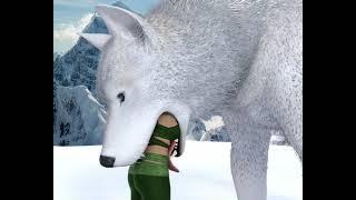 white wolf vore