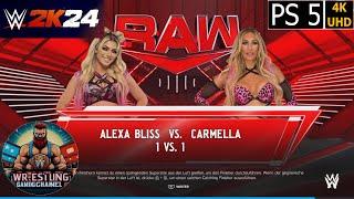 WWE 2K24 - Alexa Bliss vs Carmella - PlayStation 5