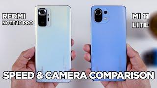 Redmi Note 10 Pro vs Mi 11 Lite SPEED TEST & CAMERA Comparison  Zeibiz