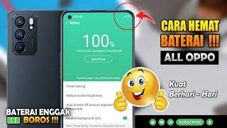 TUTORIAL BARU  Tips Cara Menghemat Baterai All Oppo Agar Tidak Boros Cuy