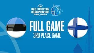 3RD PLACE Estonia v Finland  FIBA U20 European Championship 2022 - Division B