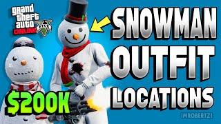 GTA 5 Unlock Snowman Outfit All 25 Locations Get $250000 Easy in GTA Online