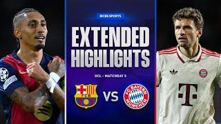 Barcelona Vs Bayern Extended Highlights UCL League Phase MD 3 CBS Sports Golazo