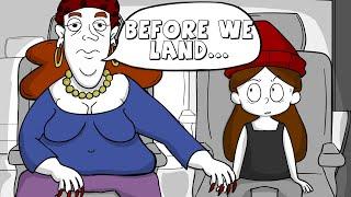 The VERY Creepy Woman On My Airplane Story time