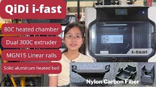 QiDi i-fast 80C Actively heating chamber 3D printer made to print Nylon Carbon Fiber ABS ASA