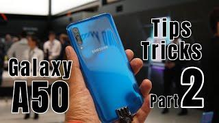 Samsung Galaxy A50 Tips & Tricks Part 2 - Gesture and Motion Game Launcher Dual Messenger