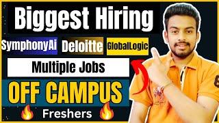 SymphonAi Deloitte HackerRank OFF Campus Drive  2024 2023 2022 Batch  Fresher  Kn Academy Job