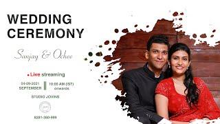 Wedding Live  Sanjay & Ochee  September 4th 2021  Studio Jovins