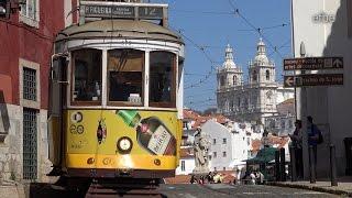 Lisbon Tram in 4K  Straßenbahn Lissabon  Linie 28 Alfama  Carris Lisboa  07.04.2016