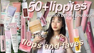  I have 50+ VIRAL lip products..LET’S RANK THEM watch BEFORE you buy Rhode Glossier Laneige..