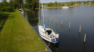 DJI Mavic Pro - take-off at small mooring place Netherlands