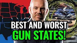 RANKING 50 States for GUN LAWS Texas Florida California Wisconsin Pennsylvania Michigan Arizona +