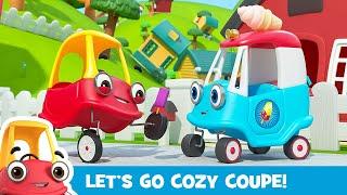 Cozys Crazy Ice Cream Accident + More  Kids Videos  Lets Go Cozy Coupe - Cartoons for Kids