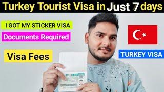 TURKEY  TOURIST VISA IN JUST 7 DAYS  HOW TO APPLY