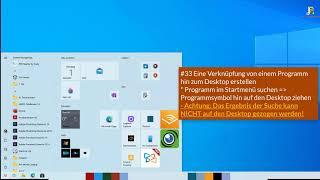 33 Eine Verknüpfung von einem Programm hin zum Desktop erstellen