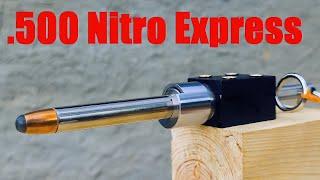 Exploding OUTSIDE a Gun BARREL. .500 Nitro Express    Elephant Ammo   