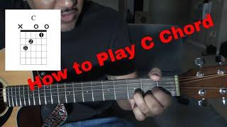 How to play C chord on guitar