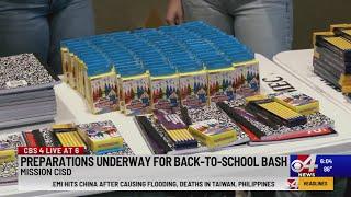 Mission CISD prepares backpacks for Back-to-School Bash