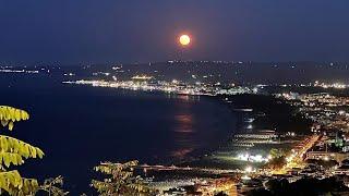 Lightning and Thunder  Nighttime Spectacle Over the Sea  Italy Abruzzo Vasto Marina