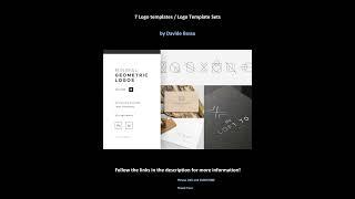 7 Logo templates  Logo Template Sets by Davide Bassu