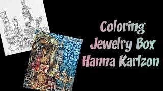 Speed coloring in the book Jewelry Box by Hanna Karlzon