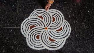 Thai madham special simple padi kolam  5*3 simple easy kolam  Pandaga muggulu  Rangoli kolangal