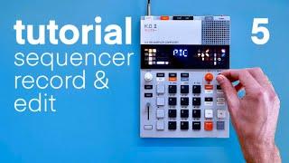 5. SEQUENCER  KO II teenage engineering  beginner tutorial