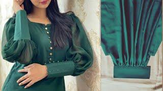 latest cuff sleeve design cutting and stitching 2023  baju sewing tips for beginners  baju