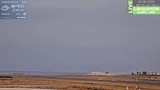 🟢 29.6.2024 LIVE LANZAROTE AIRPORT - CLOSEST WEBCAM - Nighttime   330