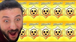 10 tane BEDAVA EFSANEVİ STAR HEDİYESİ AÇTIM  Brawl Stars