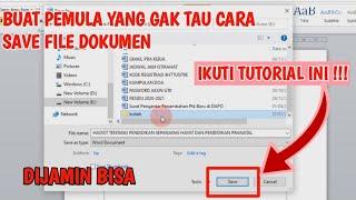 cara menyimpan file dokumen di microsoft wordmudah banget