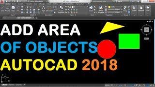 How to Add Area in AutoCAD 2018