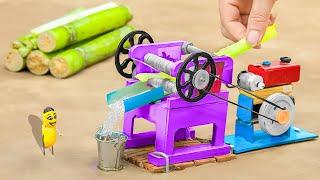 diy mini tractor Sugarcane Juice Machine science project  DIY technology agricultural machine