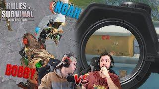 Bobby Plays vs NoahFromYoutube Both Viewpoints Rules of Survival Mobile