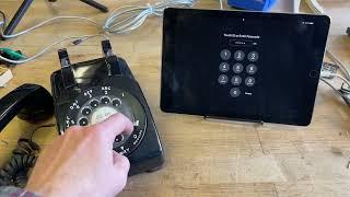 John Parks Rotary Phone Dial Number Pad demo