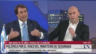 La vice de Bullrich responsabilizó a una manifestante el pase entre Trebucq y Feinmann