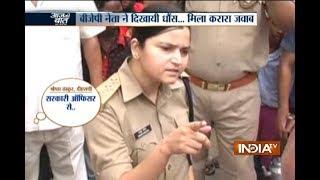 UP Watch Verbal Spat Between Lady Police Officer and BJP Leader in Bulandshahr