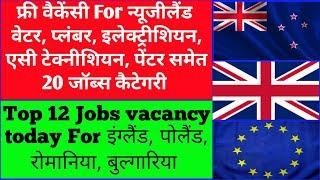 Free Recruitment Jobs for New Zealand  Latest Jobs vacancy For Europe 