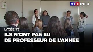 Lycéens  ils n’ont pas eu de professeur de l’année