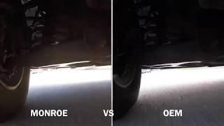 Side by Side Video Comparison  - New Monrow Shocks vs Old OEM Shocks