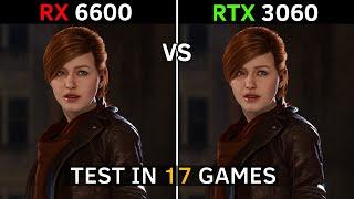 RX 6600 vs RTX 3060  Test in 17 Games  1080p - 1440p  2022