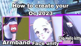 How add Armband Hello kitty clip and Face unity for your outfit without face #tutorial #2023 #game