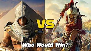 Assassins Creed  Bayek of Siwa vs Kassandra  Who Would Win? #assassinscreed