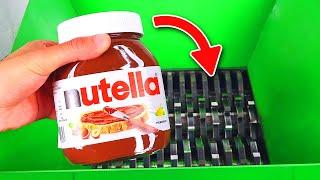 SHREDDING NUTELLA   Satisfying ASMR Shredder Machine Compilation