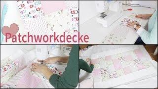 Patchworkdecke Babydecke DIY  Lovethecosmetics